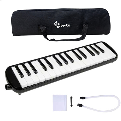 Escaleta Melodica Strinberg Preta 32 Teclas + Capa Brinde