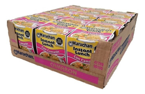 Caja Sopa Instantánea Maruchan Con Camarón 12 Piezas