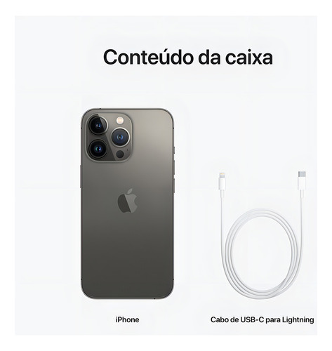 iPhone 13 Pro 1 TB grafite - Bom (Recondicionado)