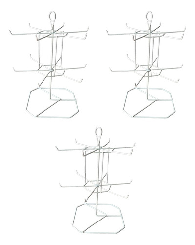 Exhibidor Giratorio Para Botana, Araña De 2 Niveles!! 3 Pzas