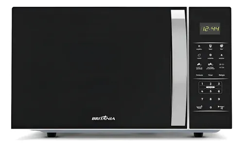 Micro-ondas Britânia 25 Litros Preto 1100w Bmo28 | Parcelamento sem juros