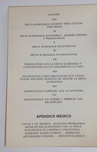 La Dieta Medica Scarsdale / Dr. Herman Tarnower (Usado)