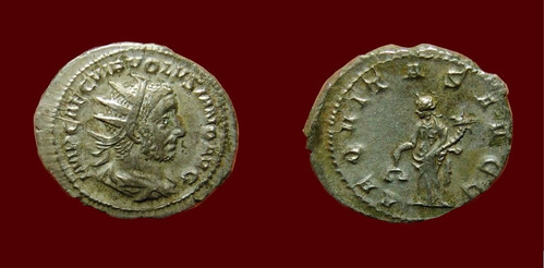 Volusiano, Antoniniano De Prata Do Imperio Romano