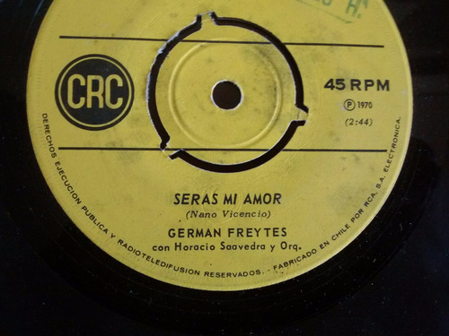 Vinilo Single De German Freytes - Siempre Juntos( P161