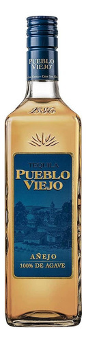Pack De 6 Tequila Pueblo Viejo Añejo 700 Ml
