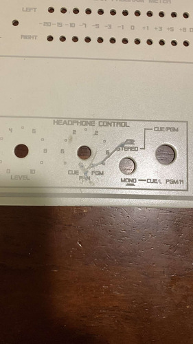 Mixer Rane Placa Frontal Mp24 (Usado)