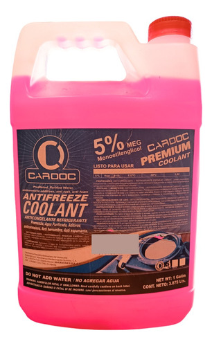 Refrigerante Coolant Cardoc 3.78l 