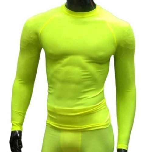 Imagen 2 de 4 de Camiseta Manga Larga En Licra Para Deportes