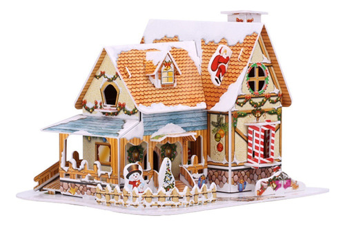Maqueta De Juguete Para Construir Una Cabaña, Rompecabezas T