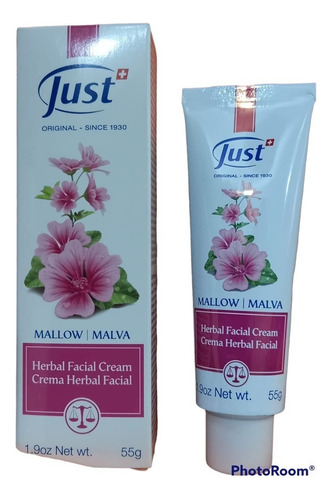 Crema Herbal Facial De Malva Just Tipo De Piel Rosacea