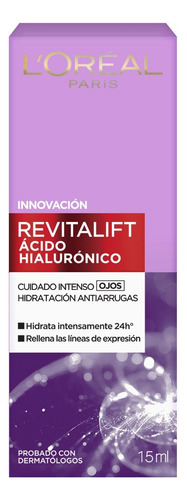 L'oréal Paris Crema Ojos Revitalift Ácido Hialurónico 15ml