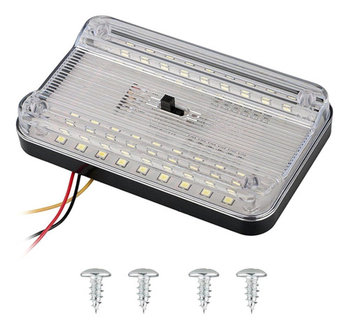 Luzes Interiores Rvs Com Interruptor, Retangular Branco 36sm