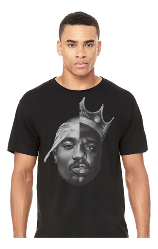 Tupac Y Notorious Faces - Hip Hop - Polera