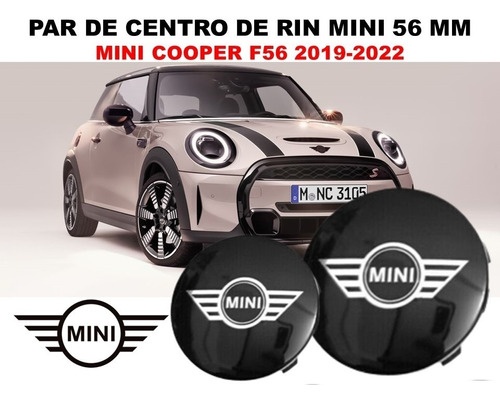 Par De Centros De Rin Mini Cooper F56 2019-2022 56 Mm