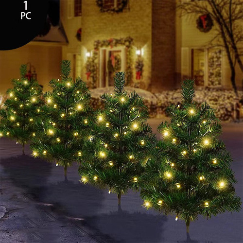 Estacas Solares Para Jardín Navideño E Upgraded, Paquete De