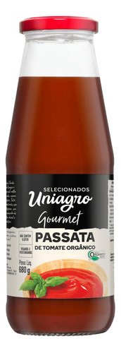 Passata Italiana de Tomate Orgânico Uniagro 680g