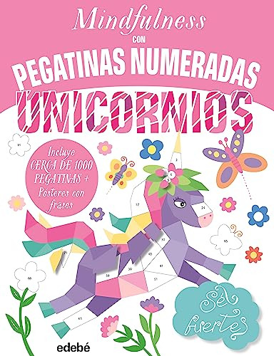 Mindfulness Con Pegatinas Numeradas Unicornios - Vv Aa 