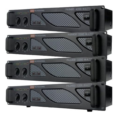 Amplificador De Potencia Profesional Dj Pro Pa8400 Mont...