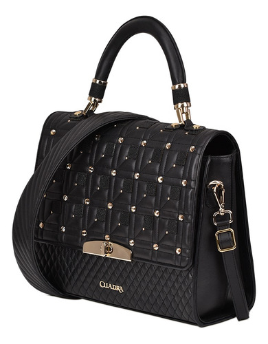 Bolso Crossbody De Dama En Piel De Mantarraya Negro