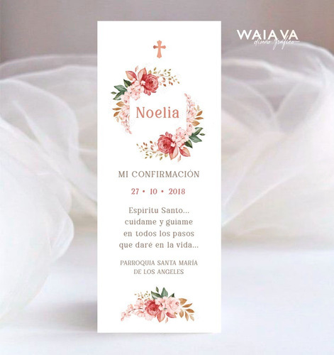 Imagen 7 de 10 de Tarjetas Confirmación Nenas Señalador X 3u