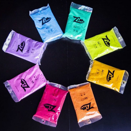 Pó Colorido Festa Holi Zim Color 100g C/10 (cores Sortidas)