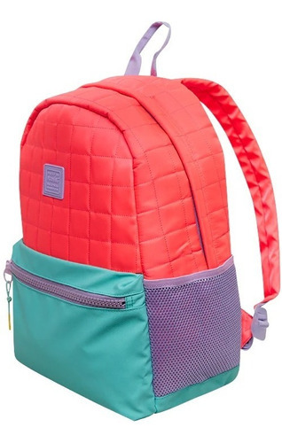 Mooving Mochila Baires Trend 16,5 Pulgadas 1601623 Color Rosa Diseño de la tela Matelassé