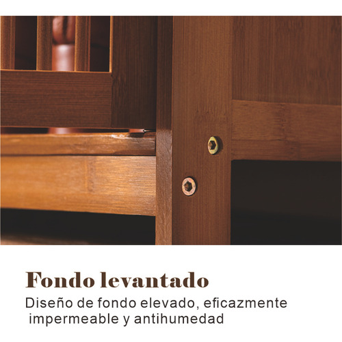 Multifuncional Zapatero Madera Modernos 3 Puertas 100cm Marrón
