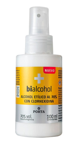 Pack X 3 Unid. Alcohol  Etilico 70% C Clorhexidina Bialcoho