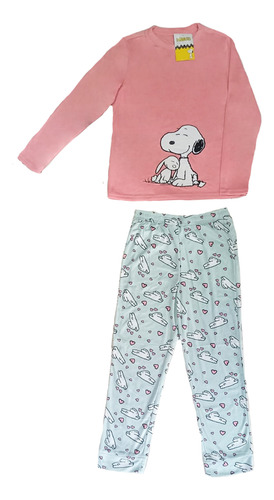 Pijama Para Mujer Snoopy Conejito Pantalon Sudadera Calida