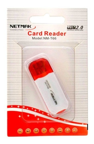 Imagen 2 de 4 de Lector De Tarjetas Sd/mmc/tf/ms/m2 C/tapa- Nm-t66 - Aj Hoga