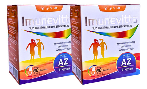 Kit 2 Cxs Imunevitta A-z 60 Cápsulas (120cps)