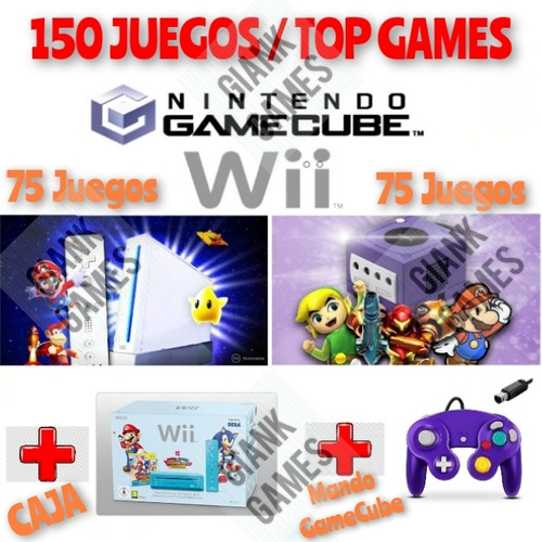 Nintendo Wii Con 150 Juegos Gamecube Y Wii + Envío Gratis !!