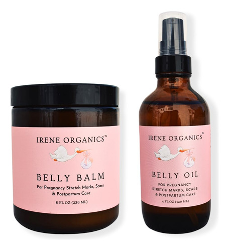 Conjunto De Vientre Orgánico Belly Balm Y Natural Bell...