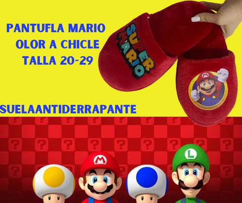 Pantufla Súper Mario