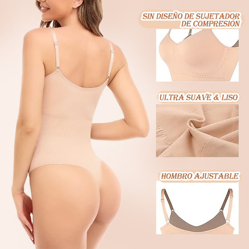 Bodysuit Shapewear Body Para Mujer Con Control De Barriga Nude M