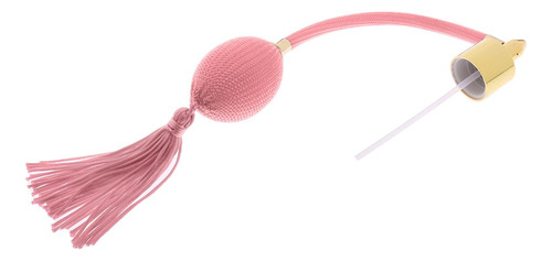 Tubo De Frasco De Perfume Vintage Com Bulbo Rosa Rosa
