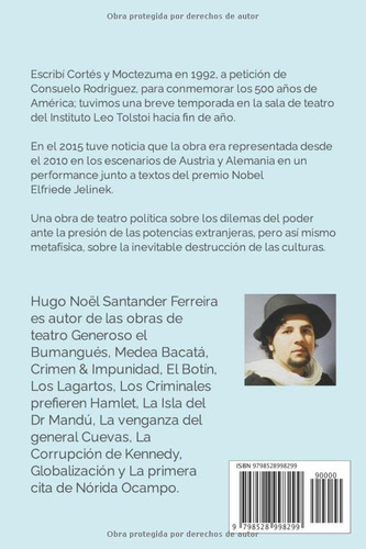 Libro : Cortes Y Moctezuma Obra De Teatro Para Dos Actores