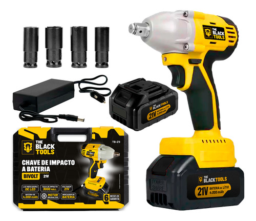 Chave Impacto Reversível Bivolt 21v + Macaco Hidraulico 2t