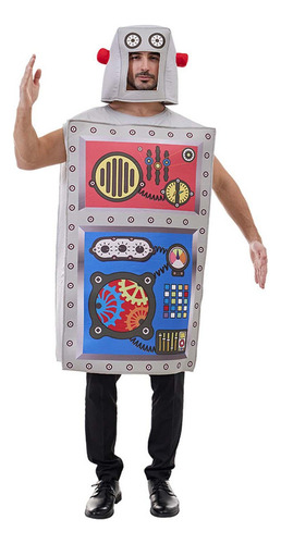 Disfraz De Robot, Precioso Vestido Elegante For Fiesta De