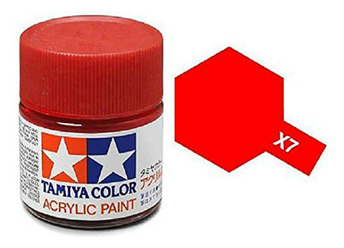 Modelos Tamiya X-mini 7 Pintura Acrílica, Rojo.