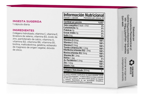 Vitamin Way Kit X6 Cajas Cabello Piel Y Uñas X30 3c