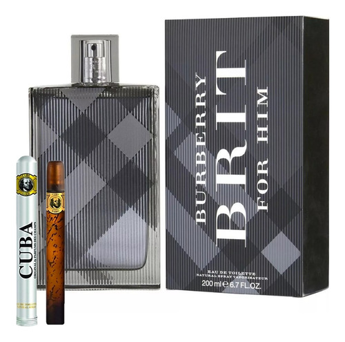 Burberry Brit Caballero 200ml Original+perfume Cuba 35ml