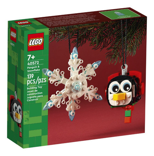 Lego Natal 40572 - Pinguim E Floco De Neve - Pronta