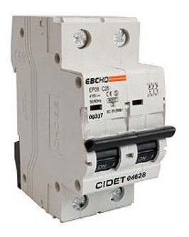 Breaker Thermomagnetico Ebchq  2 Polos  X 40 Amp 415v