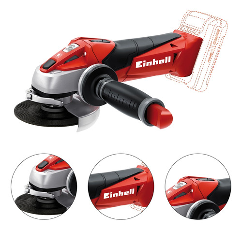 Esmerilhadeira Angular 4.1/2  Te-ag 18/115 Li Solo - Einhell