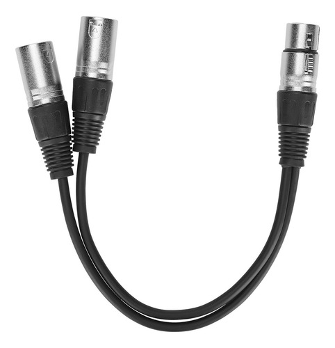Micrófono Divisor Doble Tipo Y Jorindo Hembra A Cable Xlr