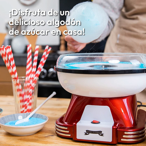 Imagen 2 de 3 de Gadgy ® Maquina De Algodon De Azucar | Retro Cotton Candy