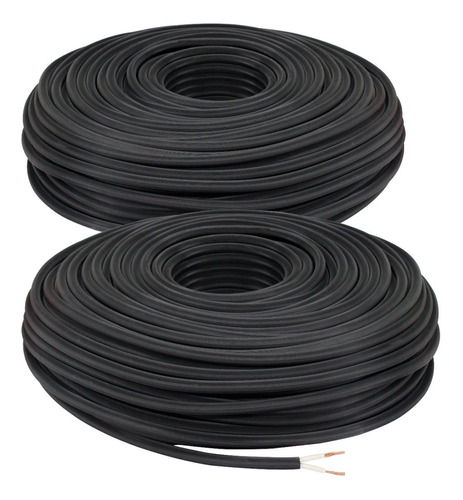 Pack Con 2 Rollos Cable Uso Rudo 2x16 Total 200m Exteriores 