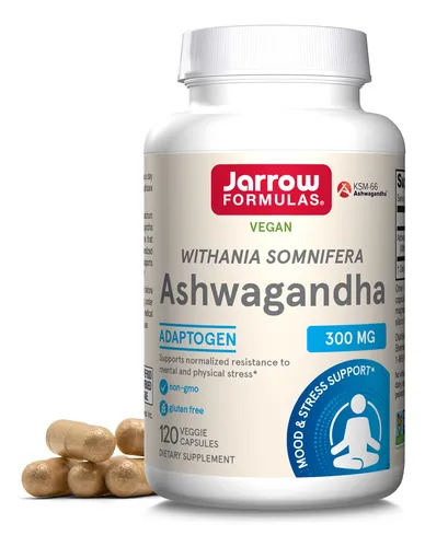 Suplemento Jarrow Formulas Ashwagandha 300 Mg 120 Comprimido