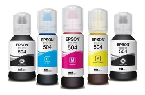 Combo 5 Tinta 504 Originales Para Epson L4150 L4160 L6191